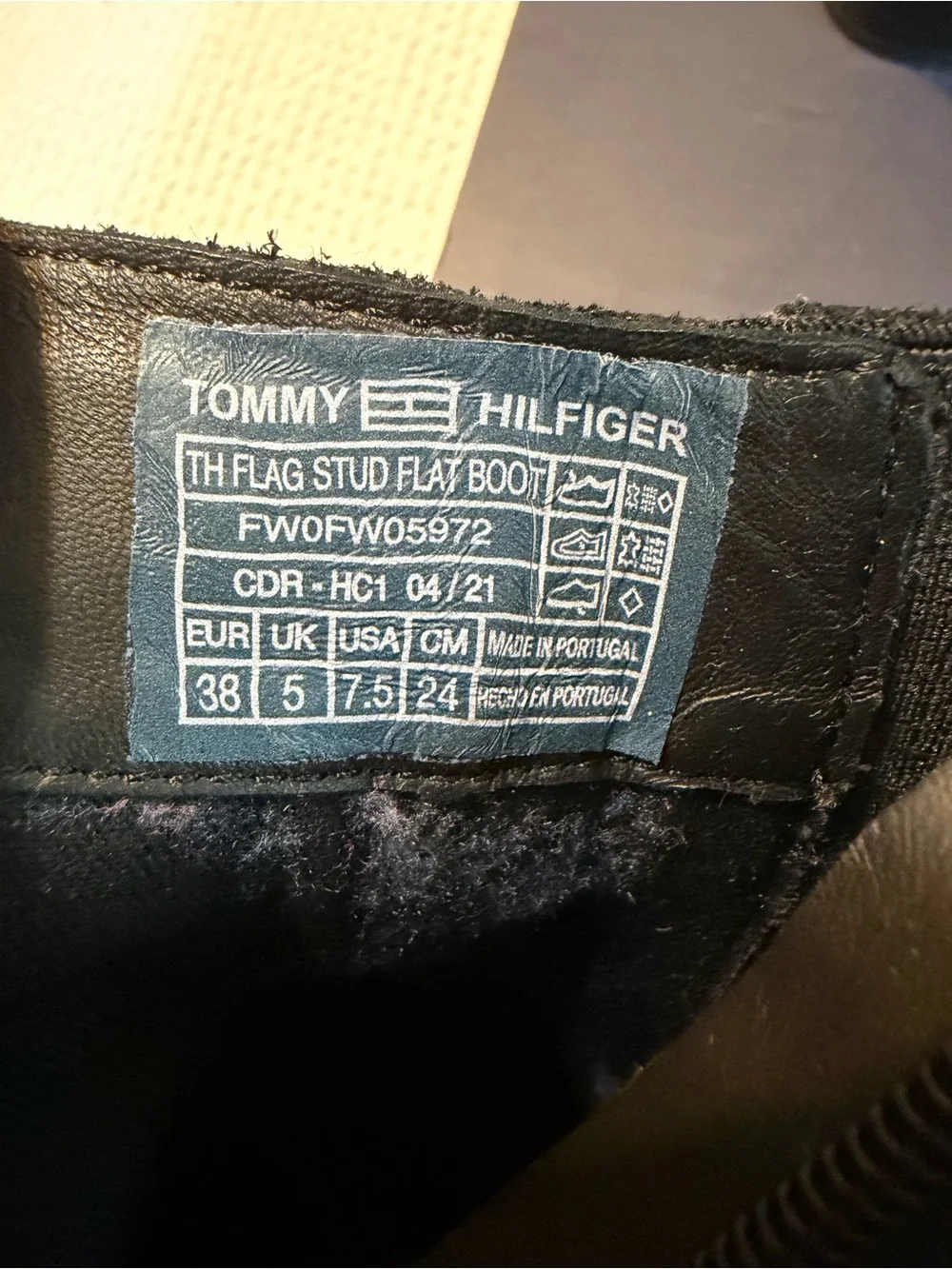 Tommy Hilfiger Black Chelsea Ankle Boots
